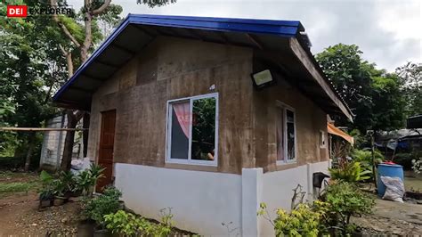 Half Concrete Half Plywood, 5 x 7 m for Low Budget House.
